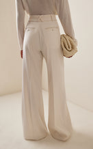 Exclusive Stretch-Wool Pants - off-white