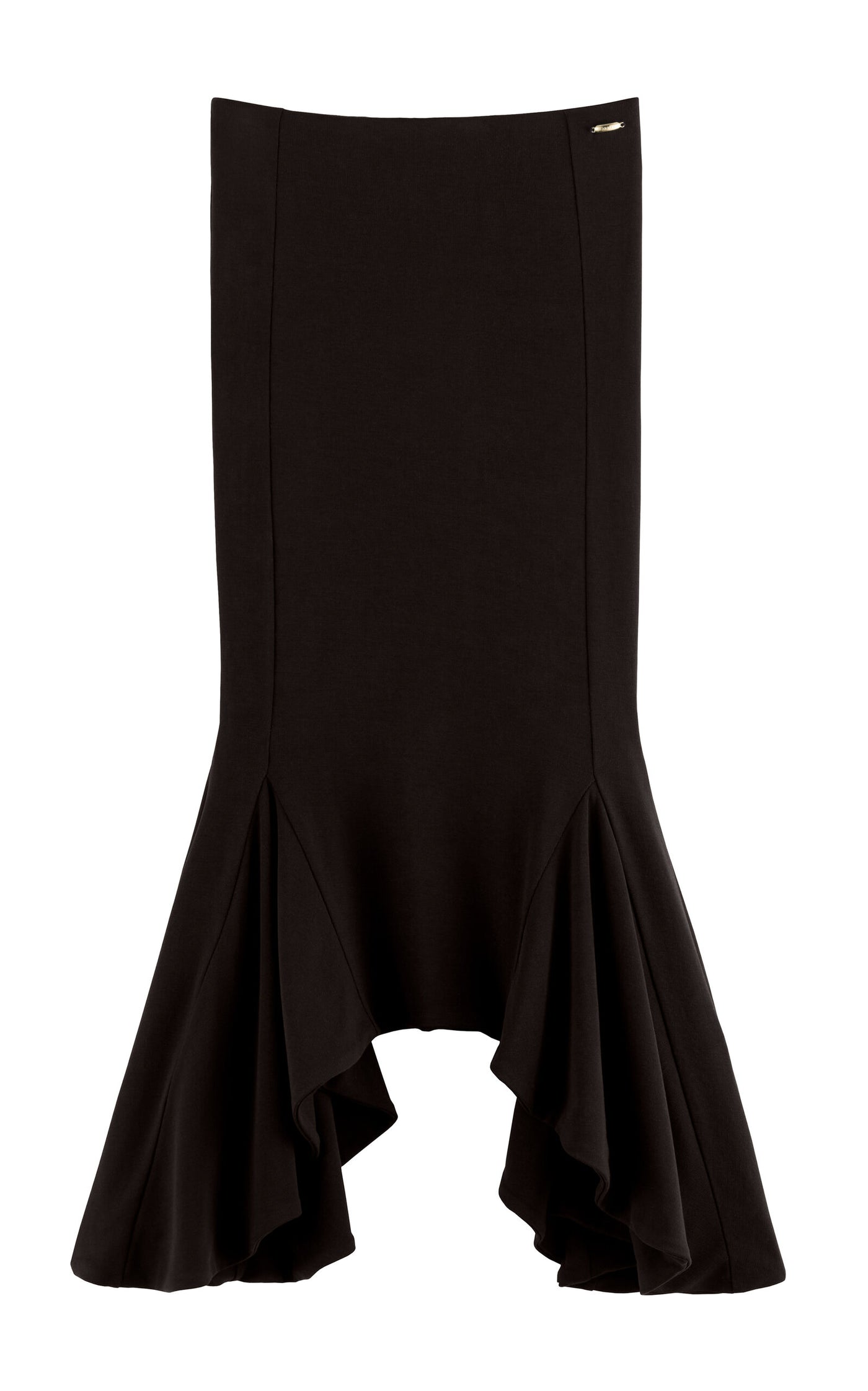 Ruffled Jersey Midi Skirt Exclusive