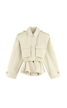 Cropped Boxy Cotton Jacket Exclusive - neutral