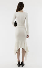 Draped Jersey Top Exclusive - off-white