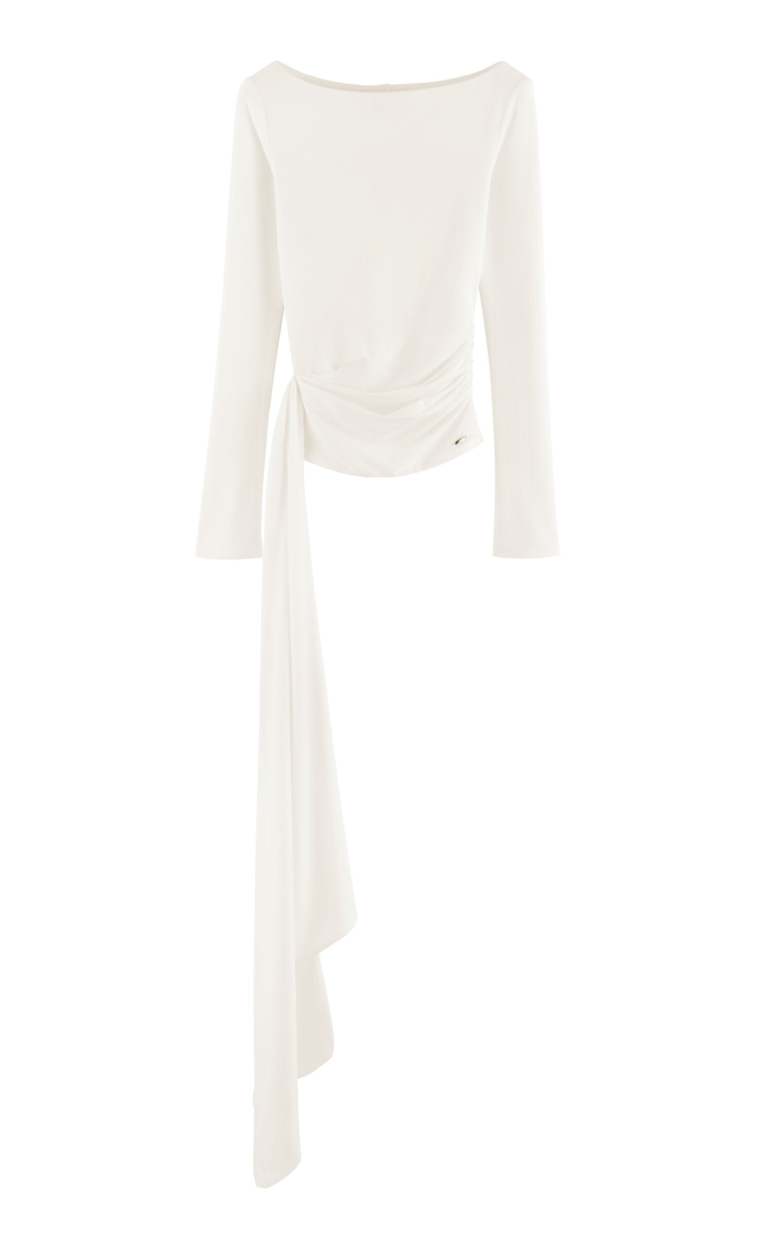 Draped Jersey Top Exclusive - off-white