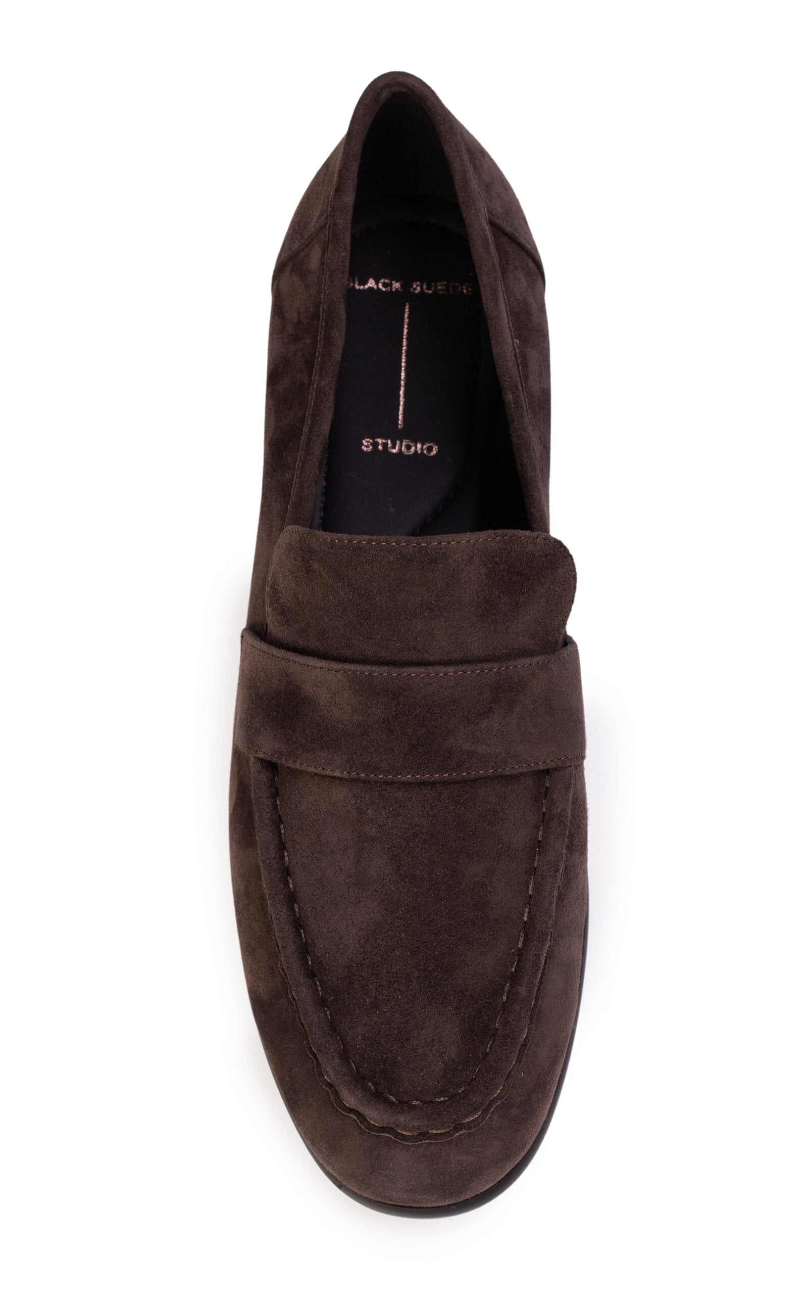 Arrow Suede Loafers - brown