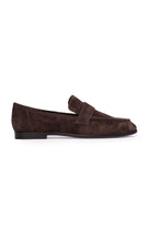 Arrow Suede Loafers - brown