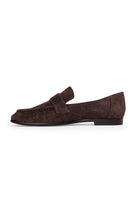 Arrow Suede Loafers - brown