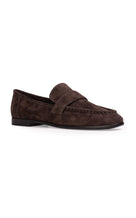 Arrow Suede Loafers - brown