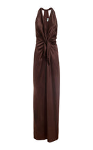 Ava Satin Gown - brown
