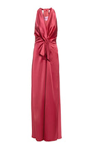 Ava Satin Gown - coral