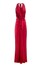 Ava Satin Gown - red
