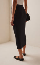 Cassidy Wool Maxi Skirt - black