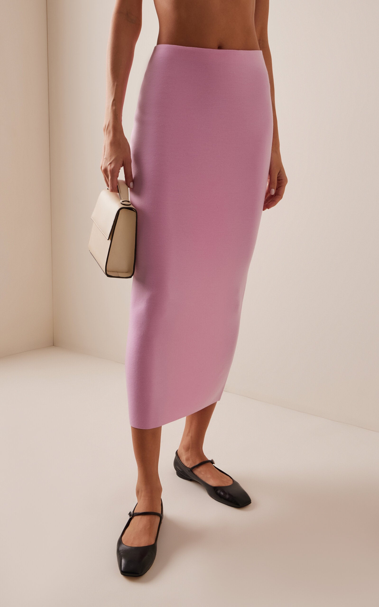 Cassidy Wool Maxi Skirt - pink