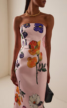 Exclusive Rayna Floral Crepe Maxi Dress - multi