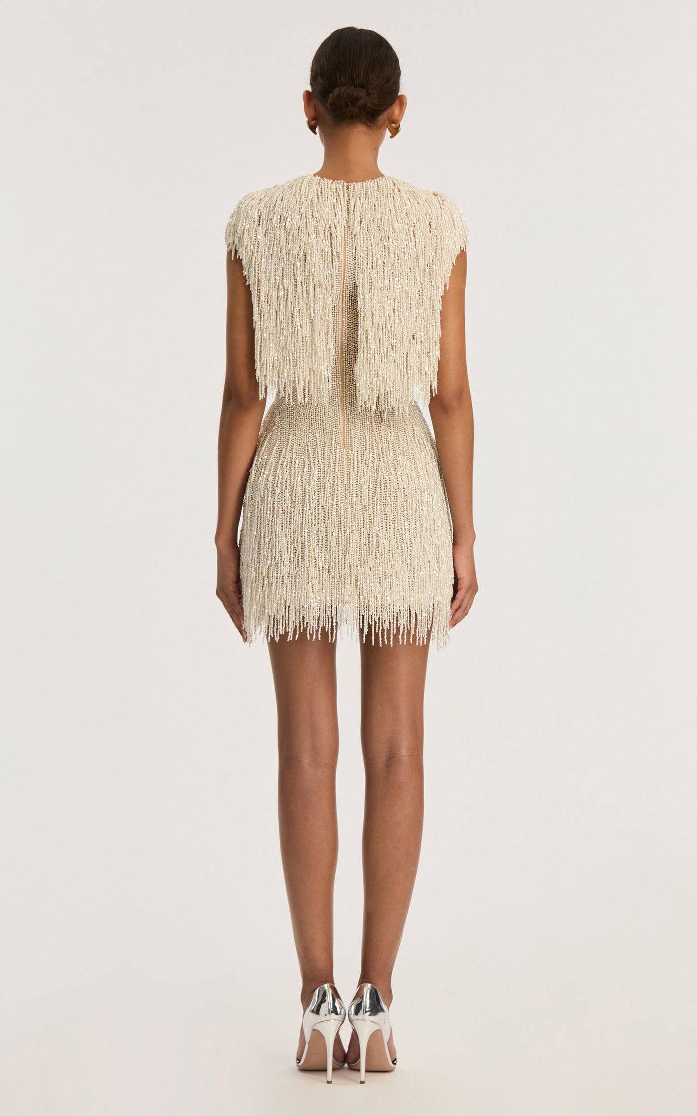 SpecialOrder-Pearl-Fringed Mini Dress