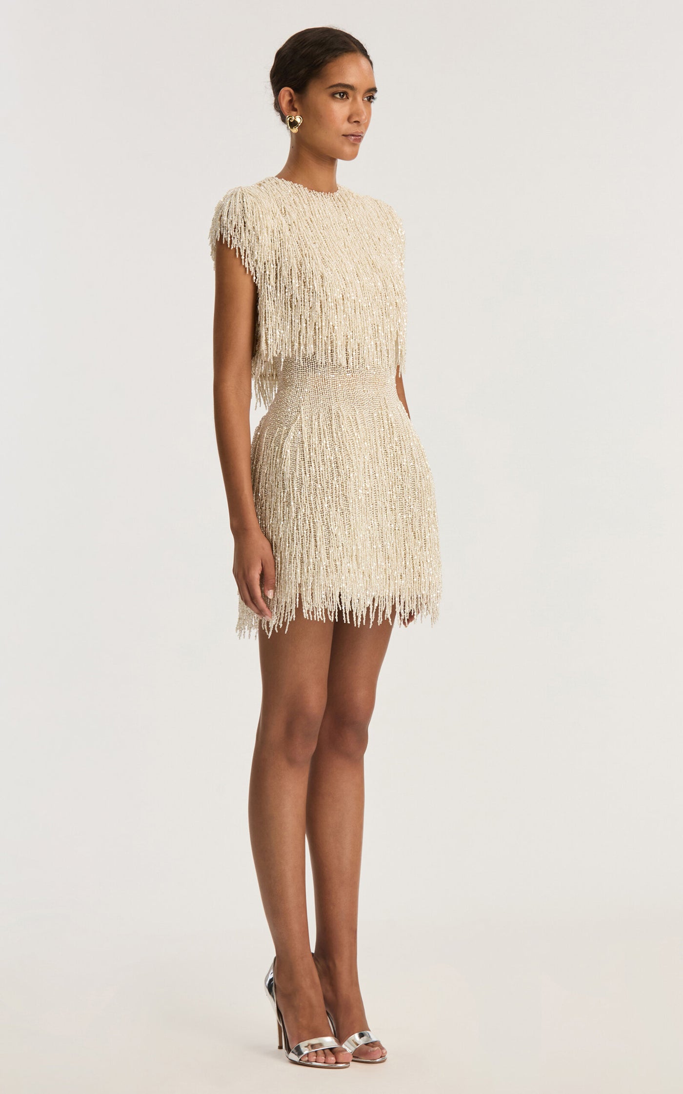 SpecialOrder-Pearl-Fringed Mini Dress