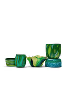 Exclusive Teal Bowl With Seafoam Spots And Jade Strokes - green