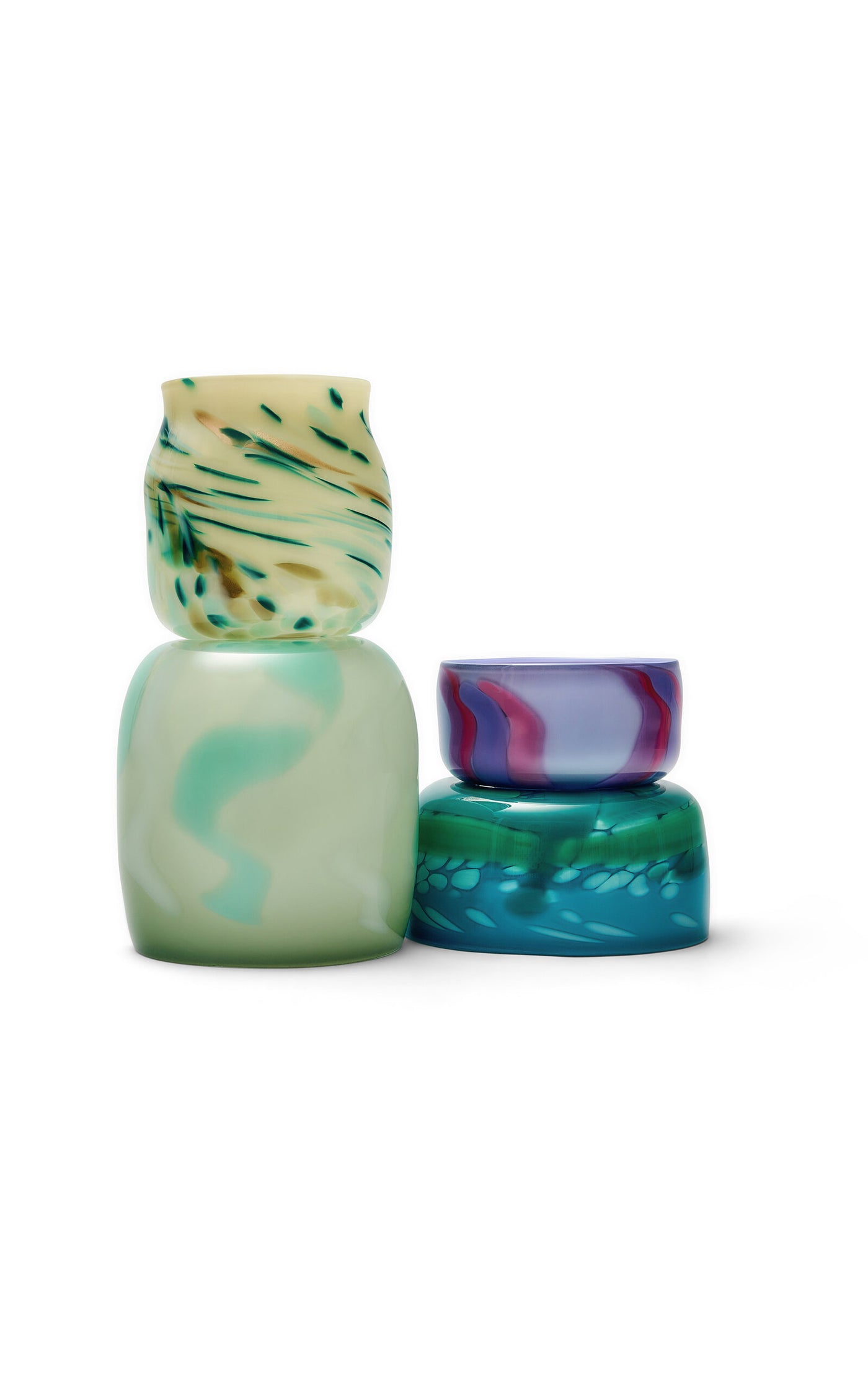 Exclusive Teal Bowl With Seafoam Spots And Jade Strokes