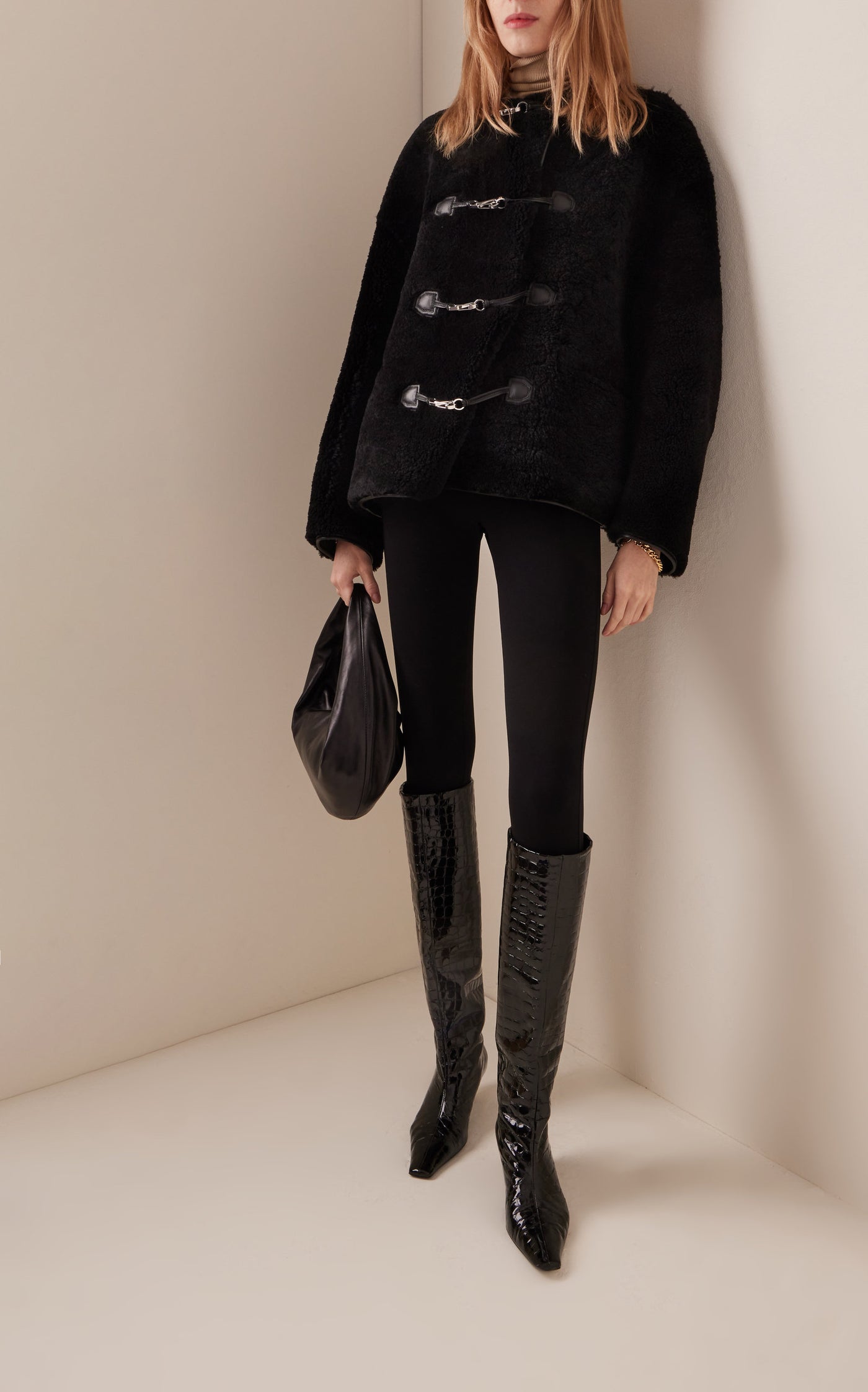 Cork High-Rise Jersey Leggings