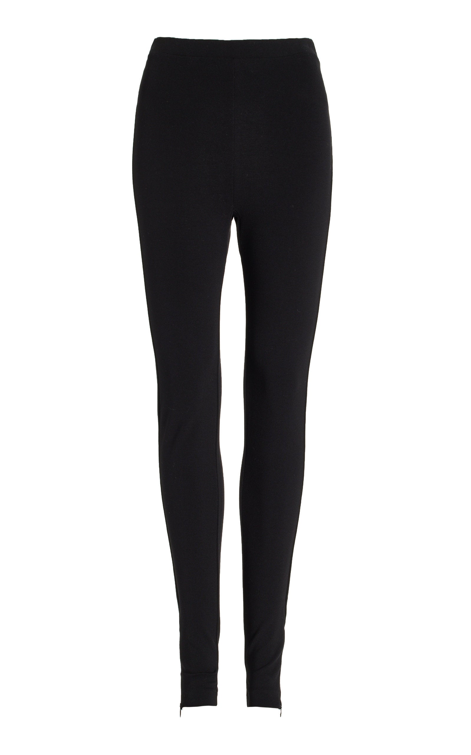 Cork High-Rise Jersey Leggings - black