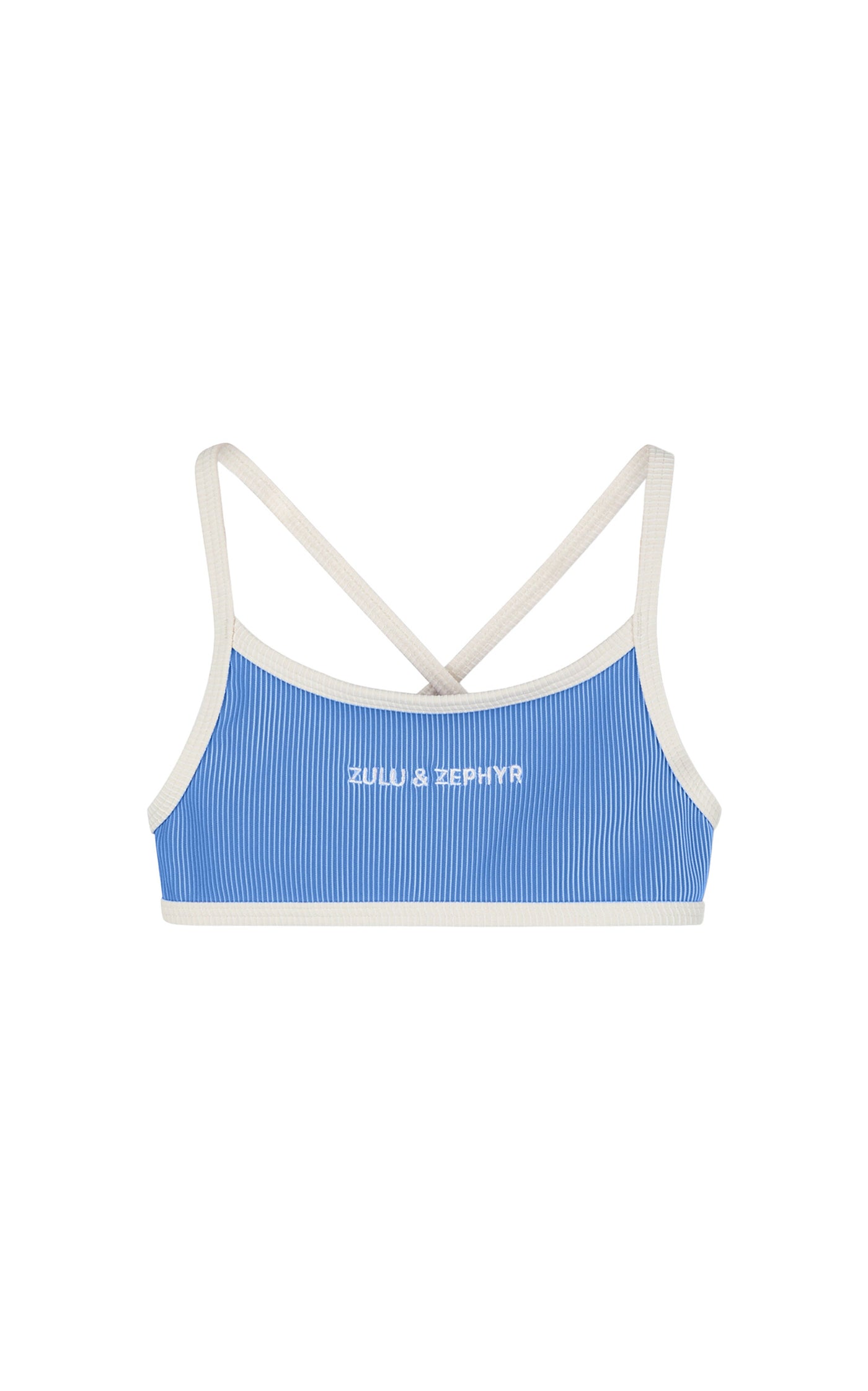 Mini Stripe Logo Bikini Top