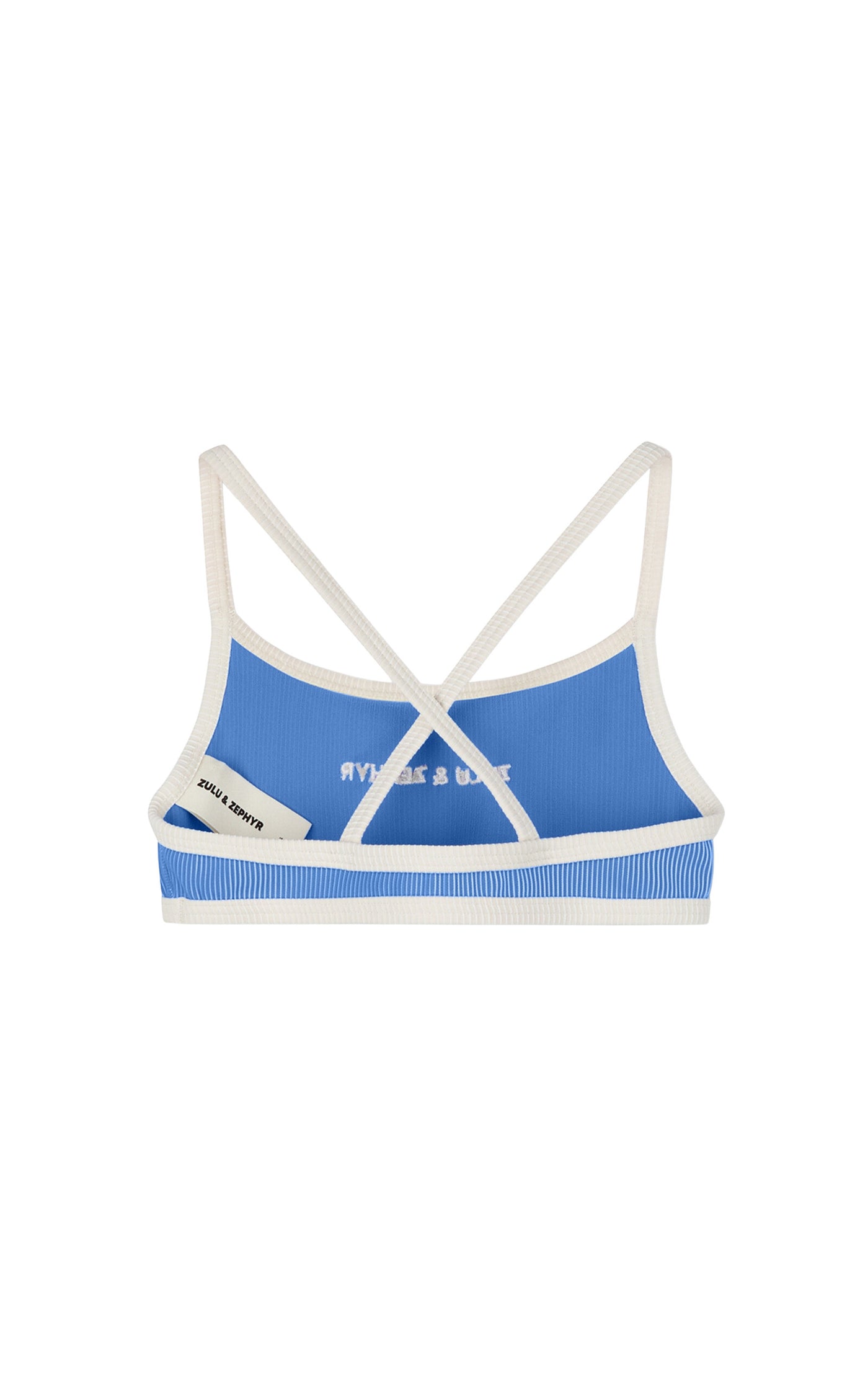 Mini Stripe Logo Bikini Top