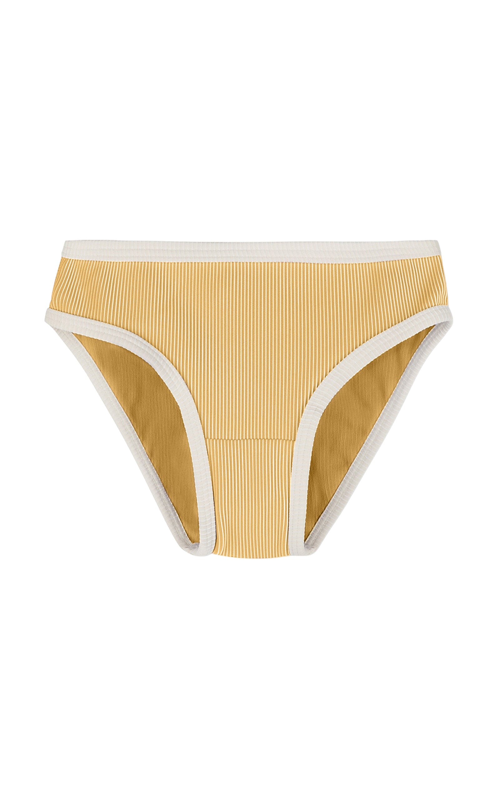 Mini Stripe Bikini Bottom - yellow