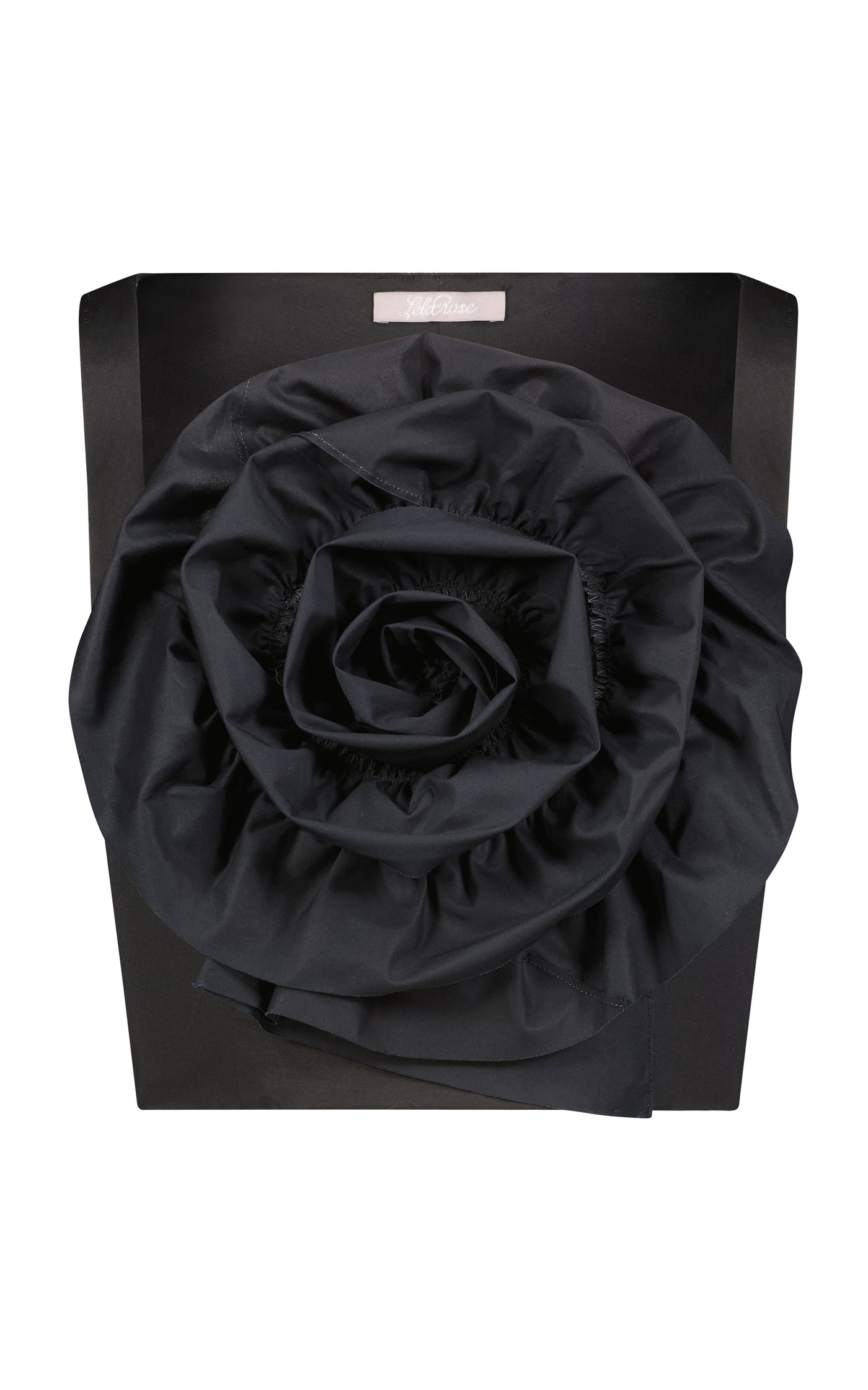 Rosette-Detailed Cotton Poplin Crop Top