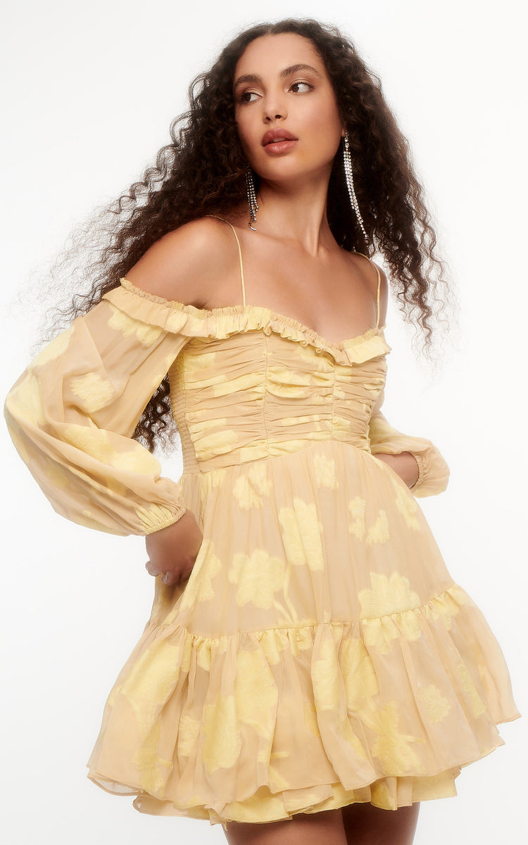 Zennia Off-The-Shoulder Mini Dress
