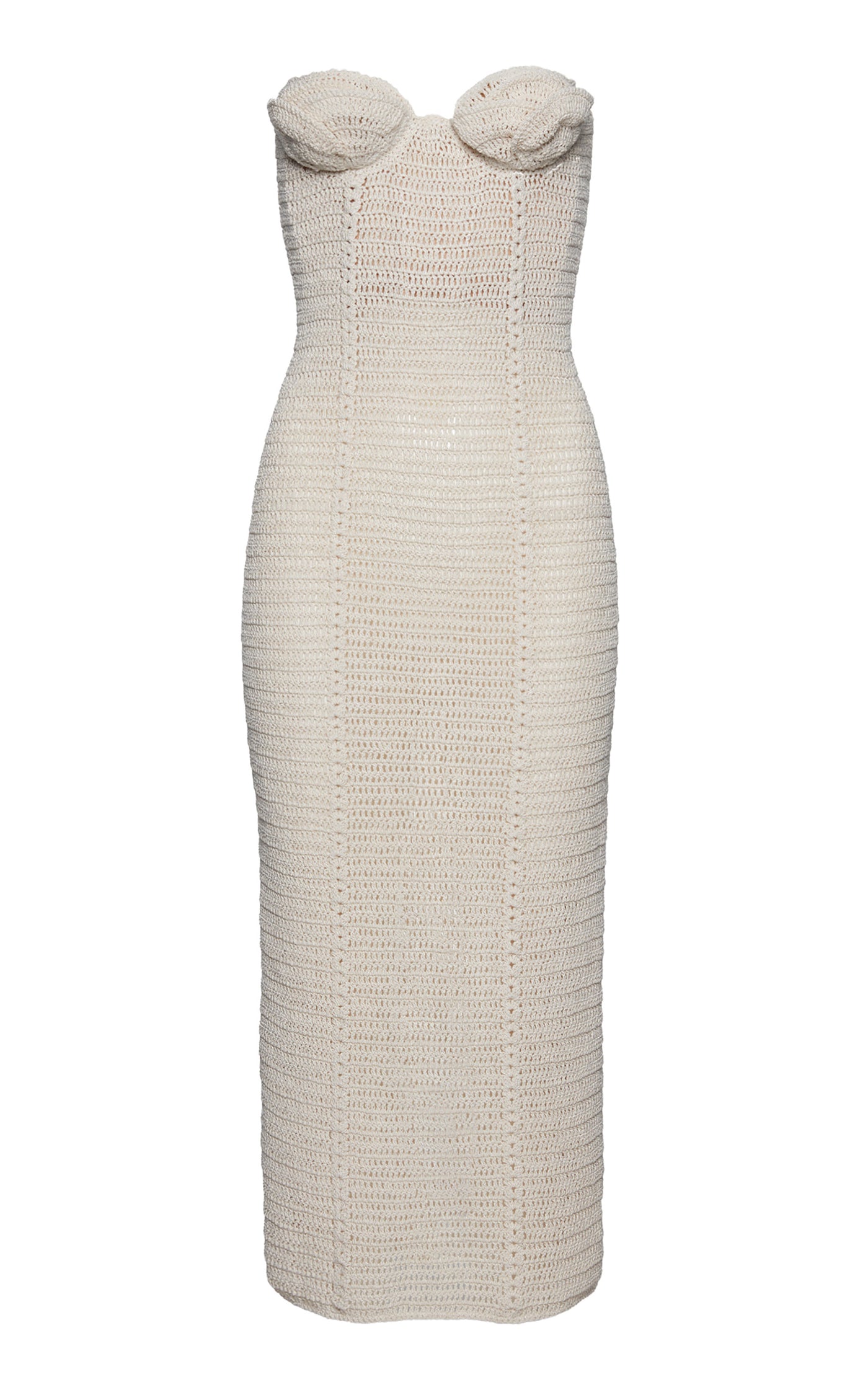 Crocheted Cotton-Blend Midi Dress