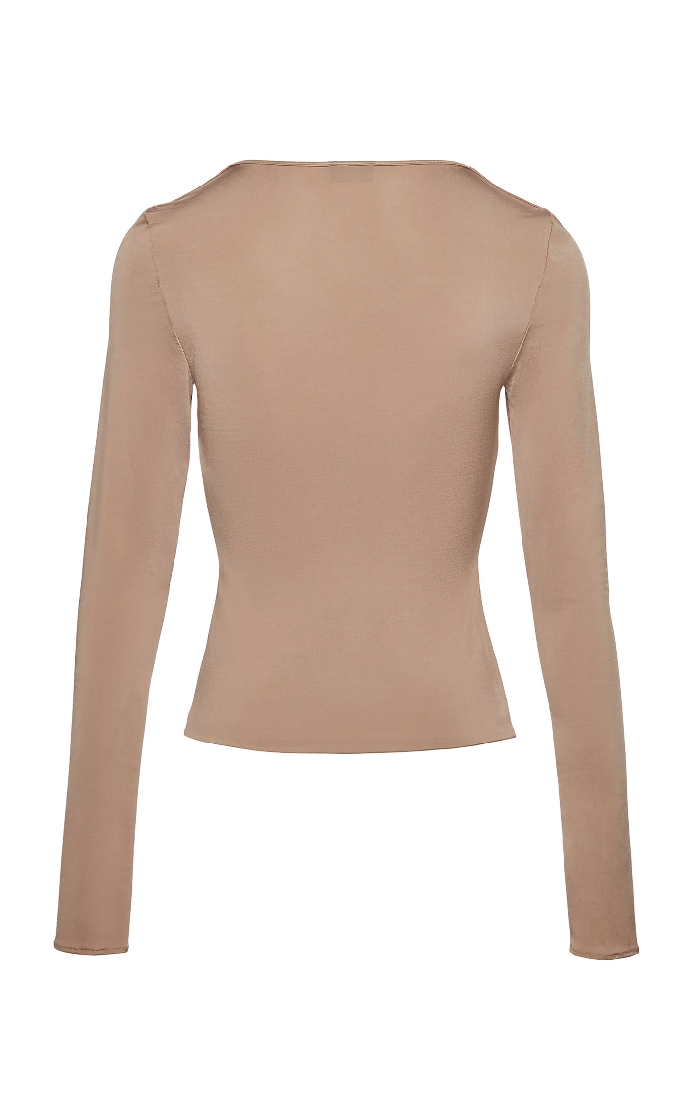 Rose-Detailed Ruched Top