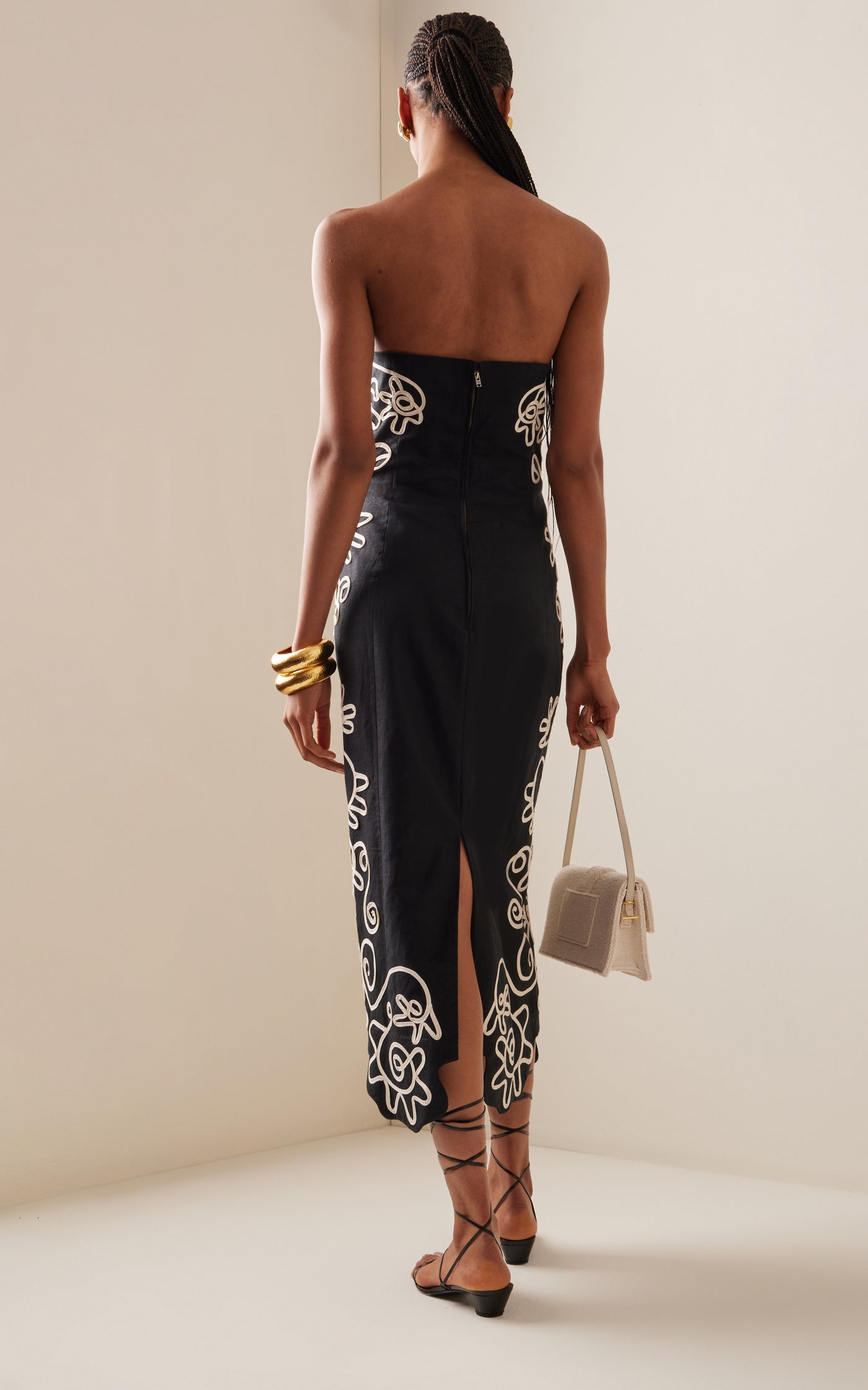 Stella Embroidered Cotton-Blend Midi Dress