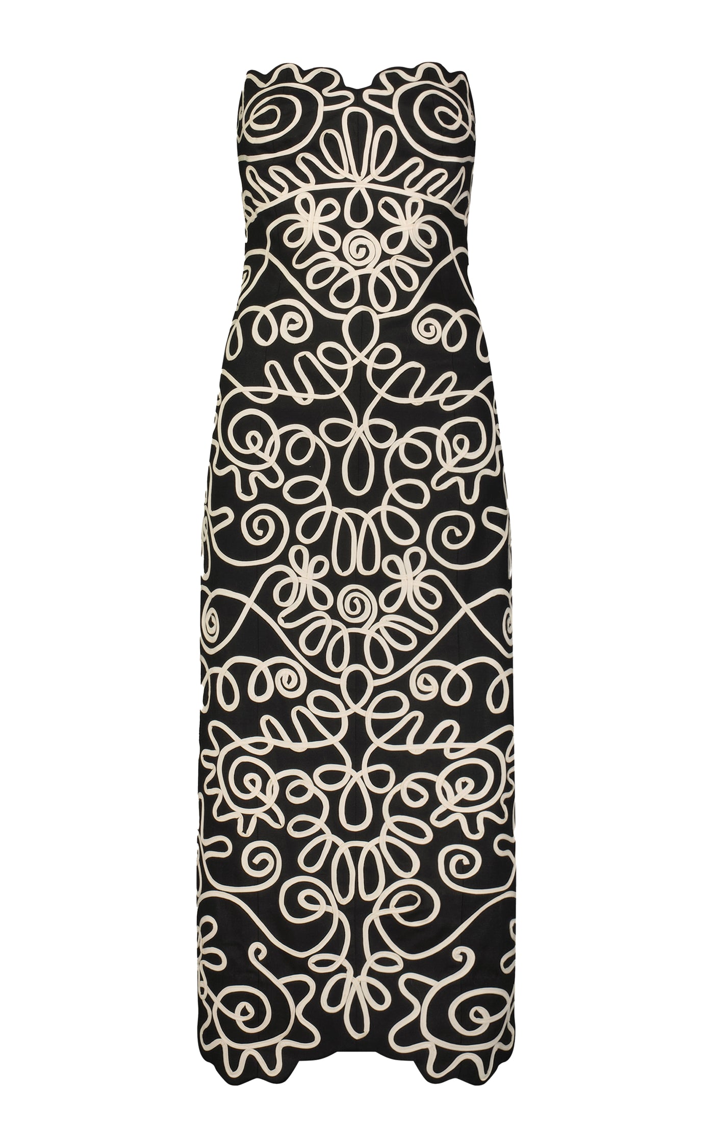 Stella Embroidered Cotton-Blend Midi Dress
