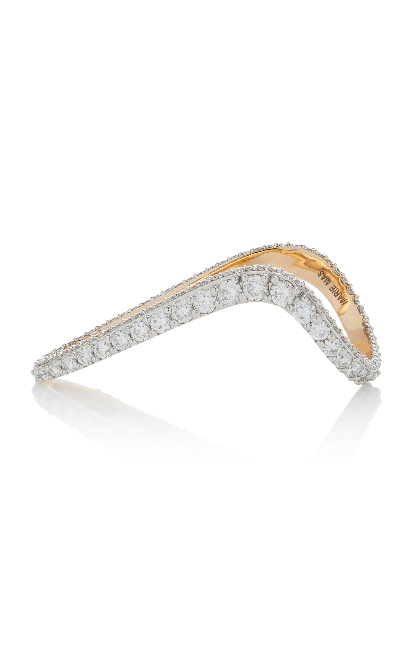 Grand Radiant 18k Rose Gold Diamond Ring