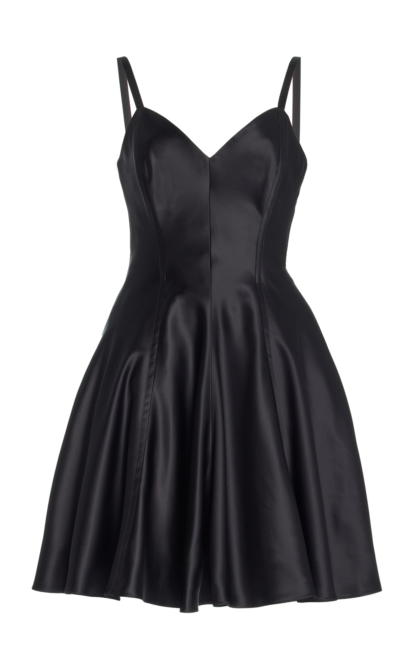 Satin Mini Swing Dress