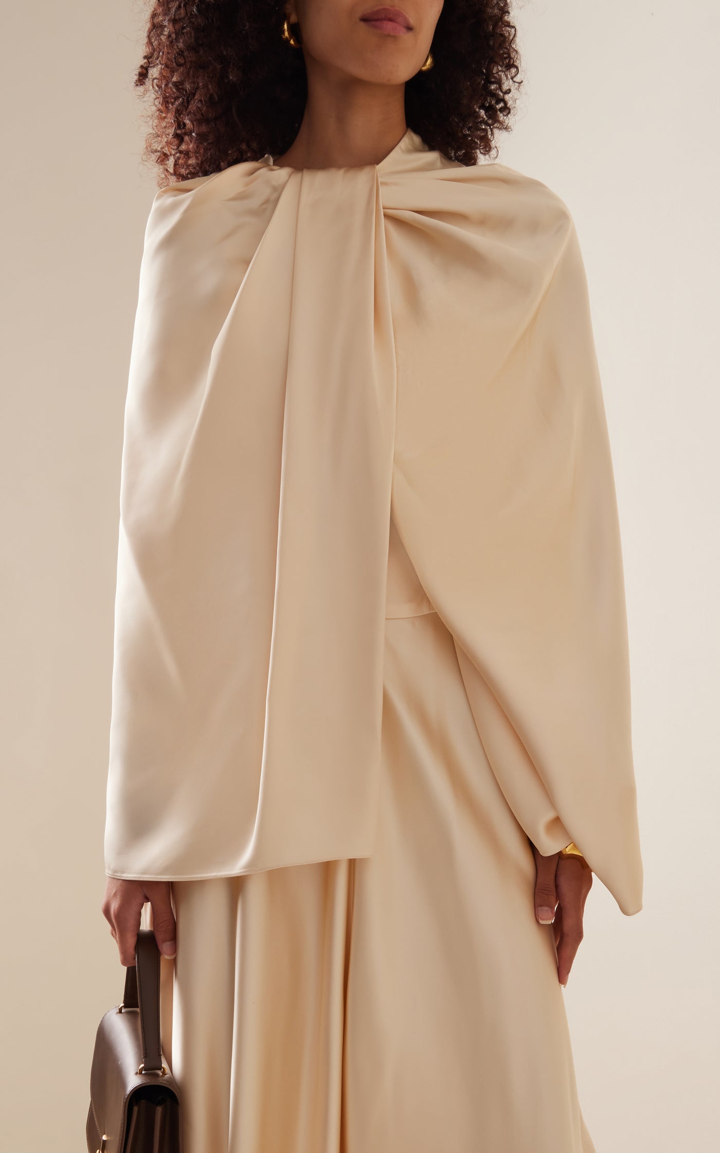 Twisted Satin Capelet