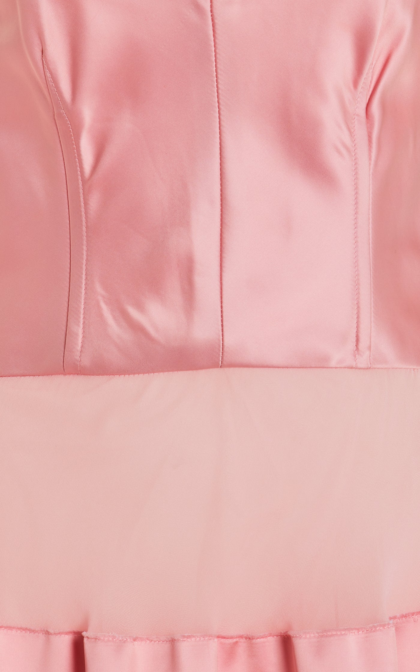 Satin & Chiffon Bustier Maxi Dress