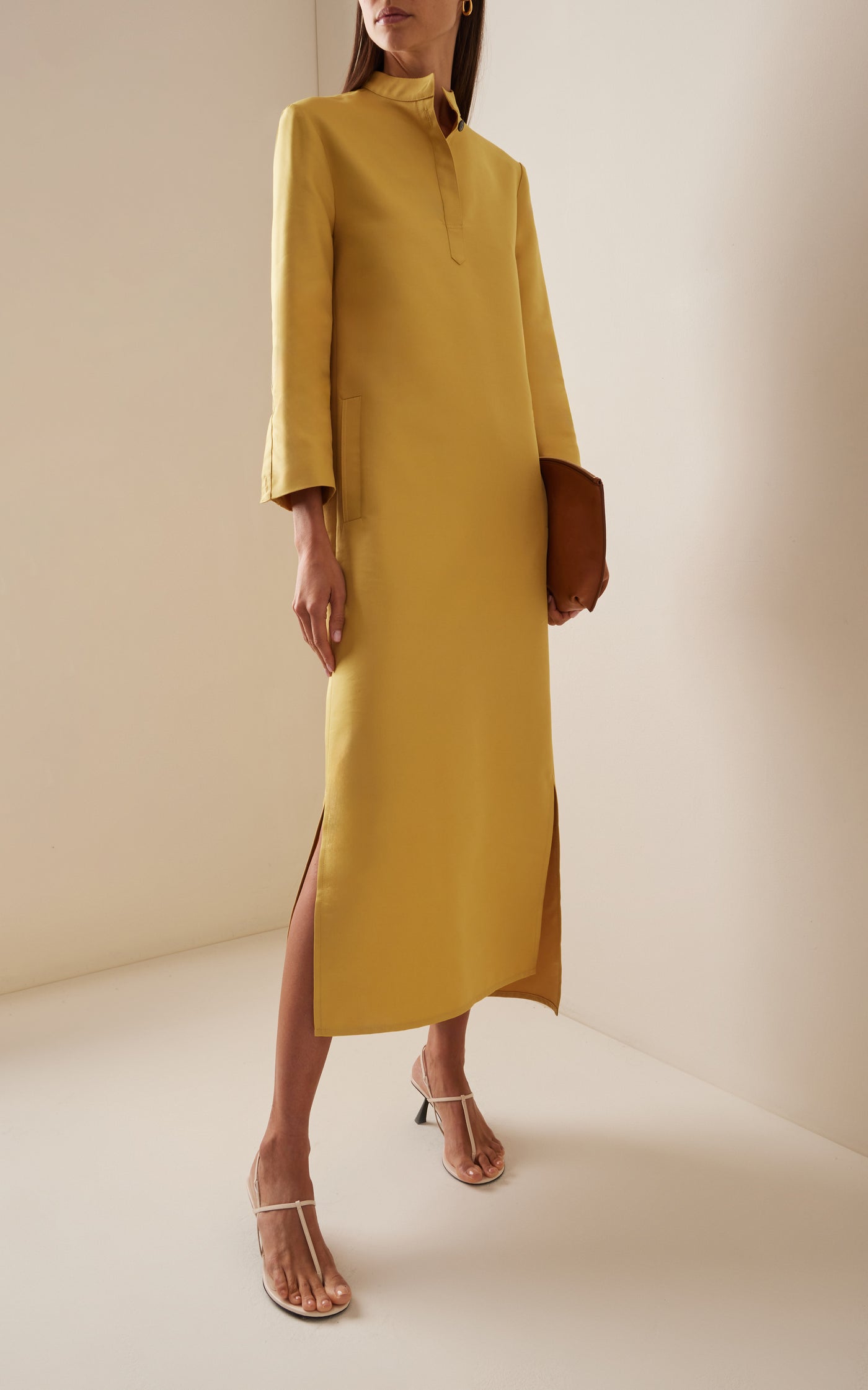 Cotton-Silk Tunic Dress