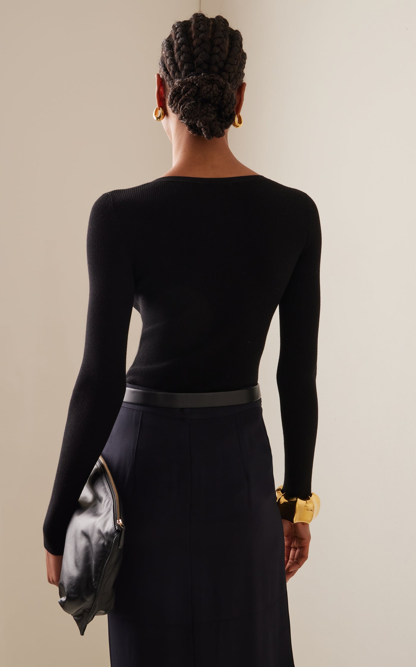 Ribbed-Knit Bodysuit