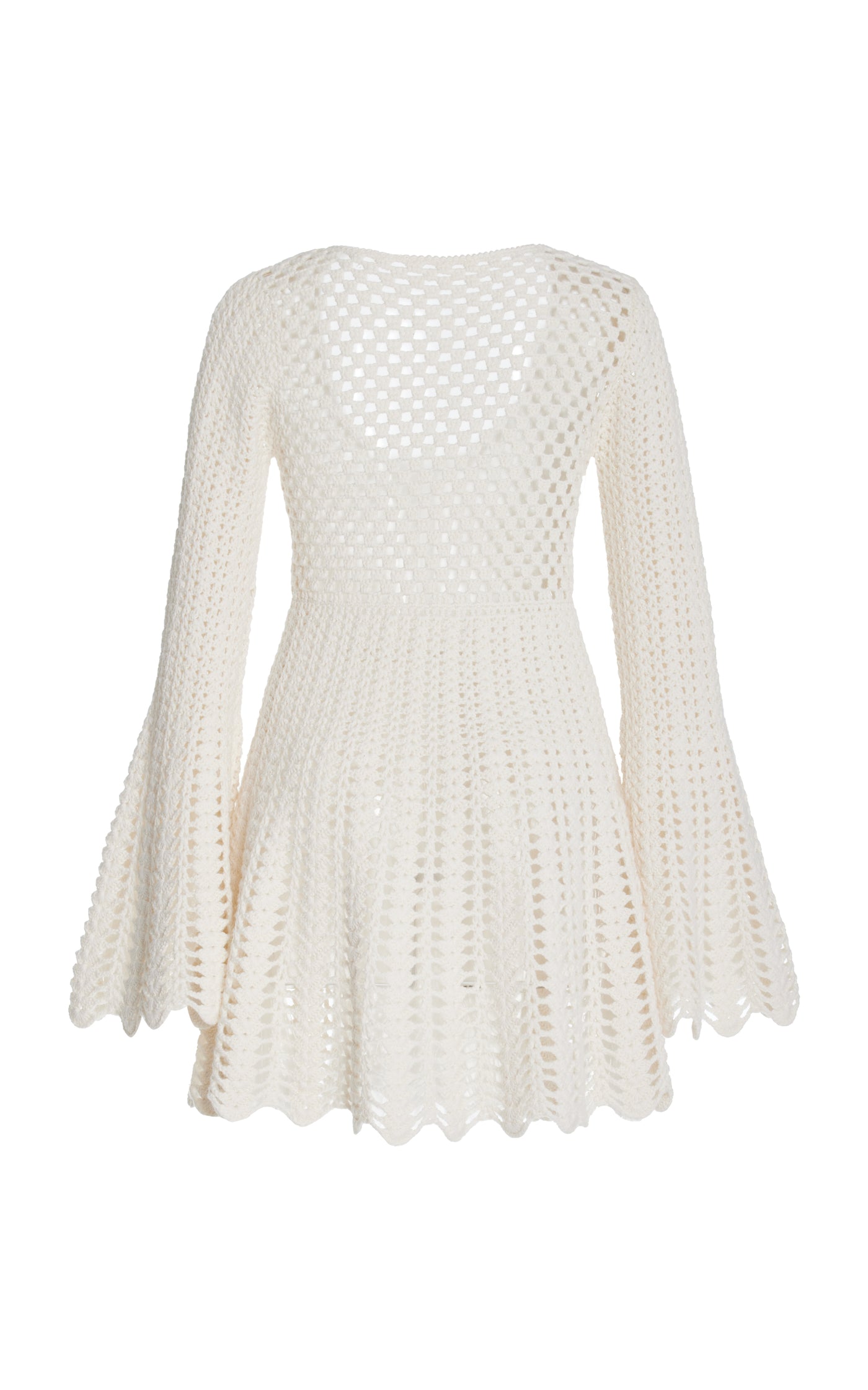 Crocheted Cotton-Cashmere Mini Dress