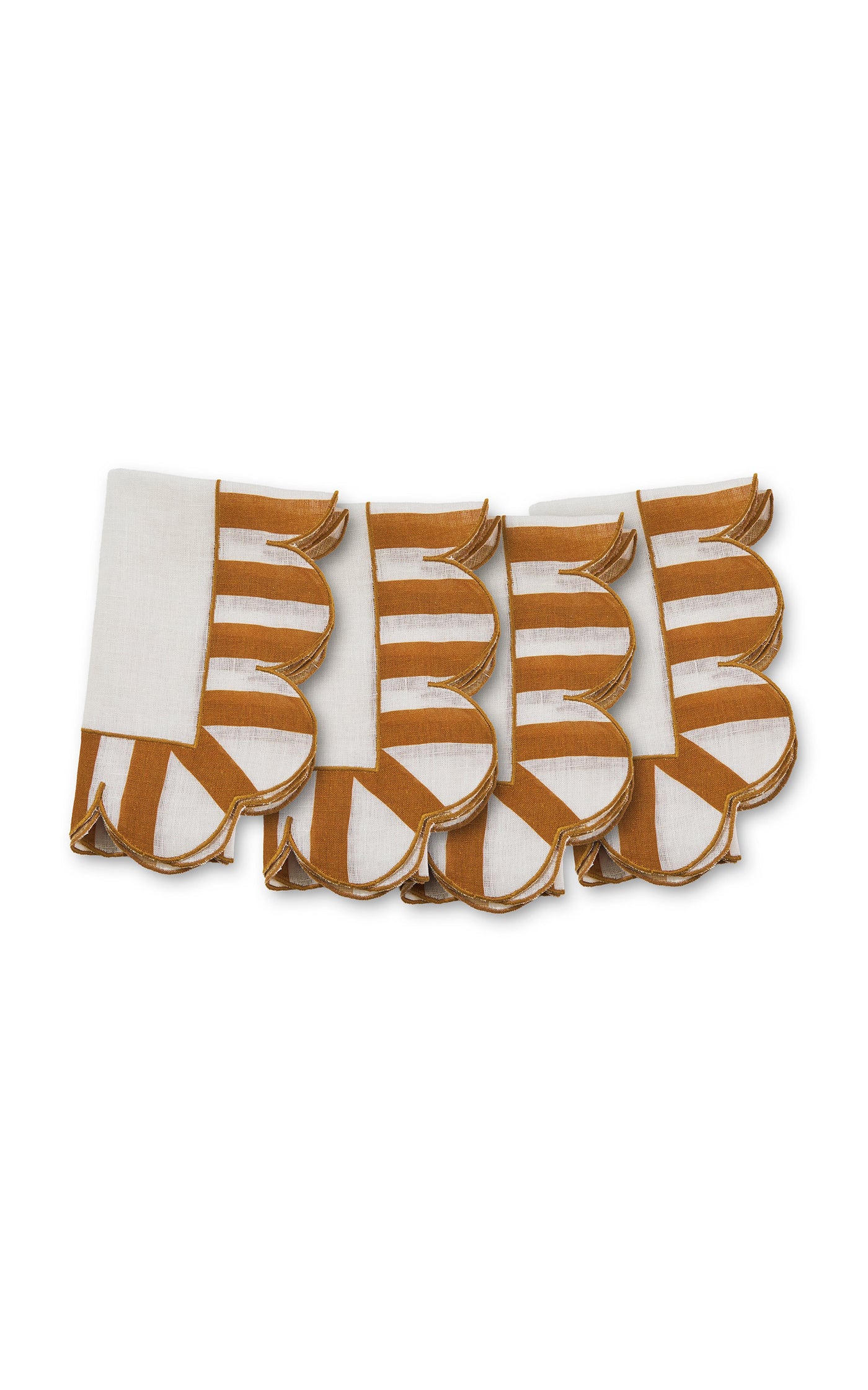 Jardin Set-of-Four Embroidered Linen Napkins
