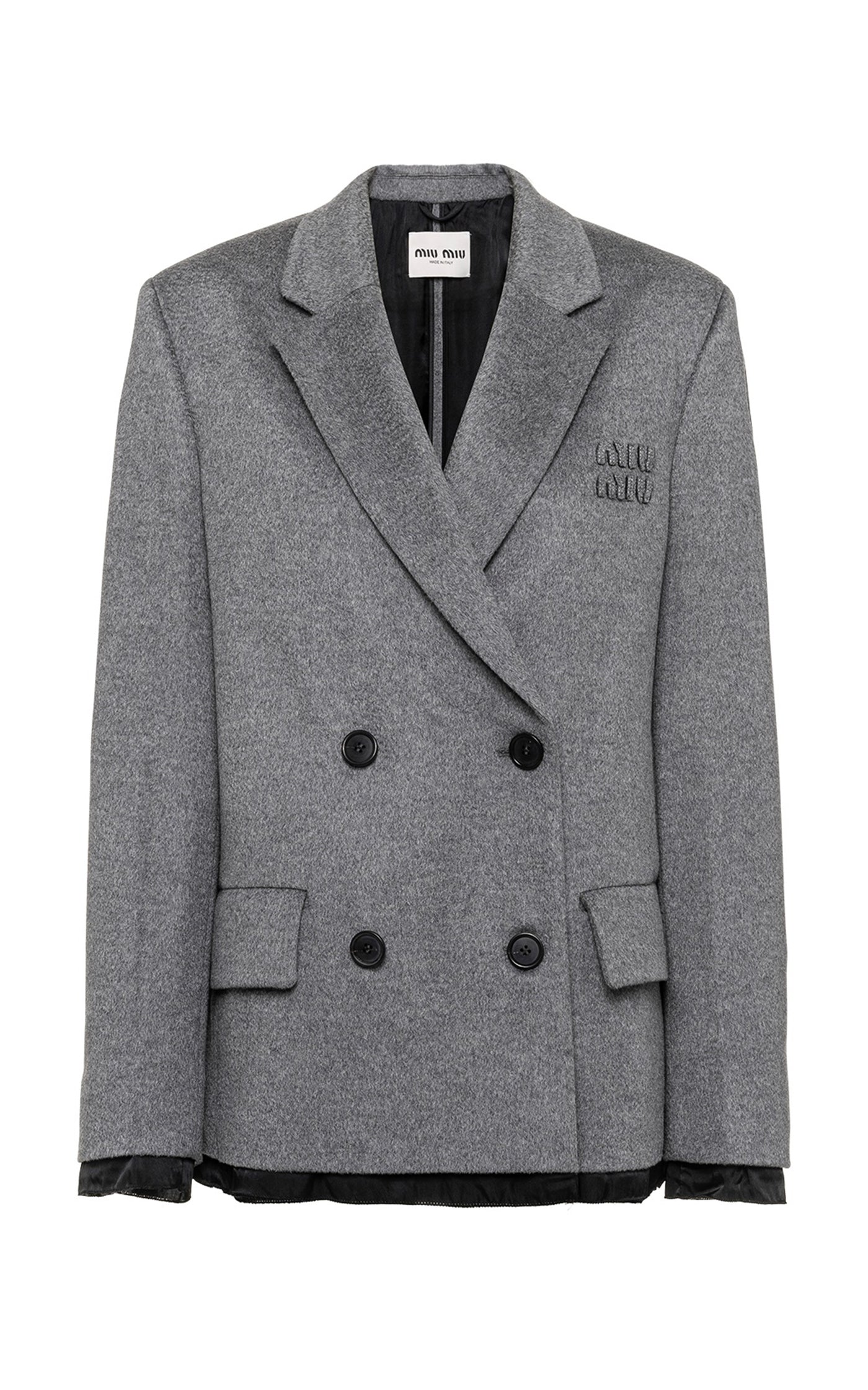 Oversized Wool-Cashmere Double-Breasted Blazer