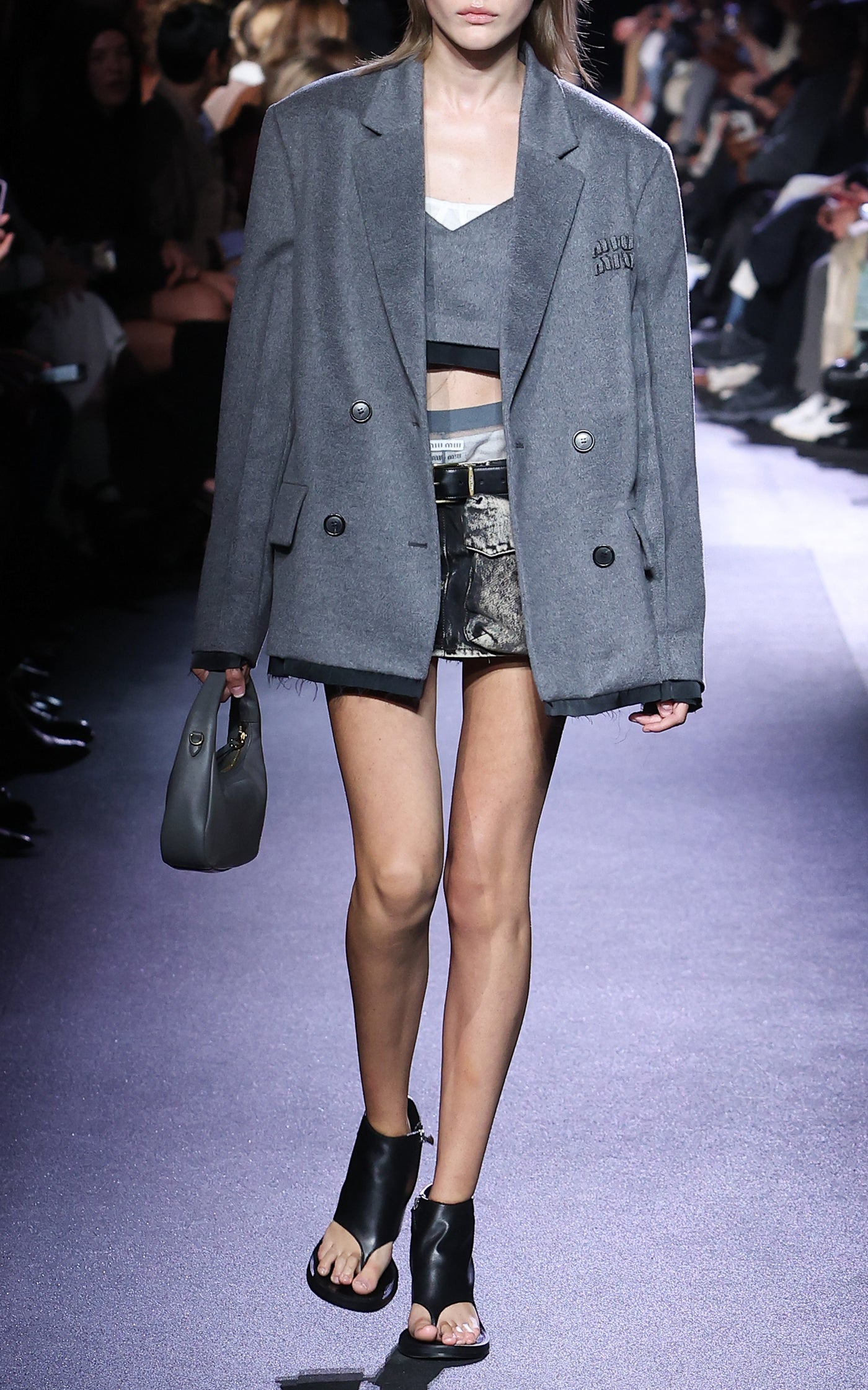 Oversized Wool-Cashmere Double-Breasted Blazer