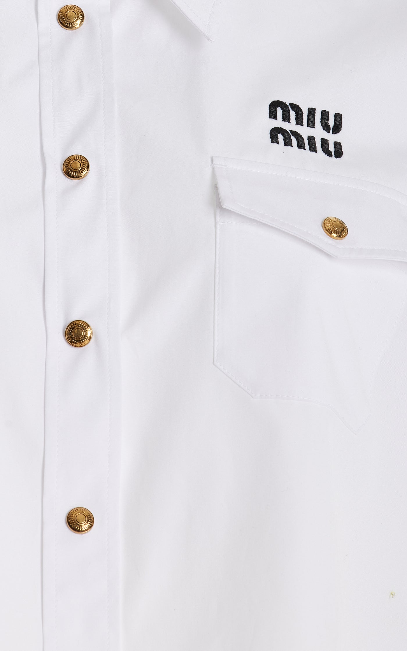 Cropped Cotton-Poplin Shirt