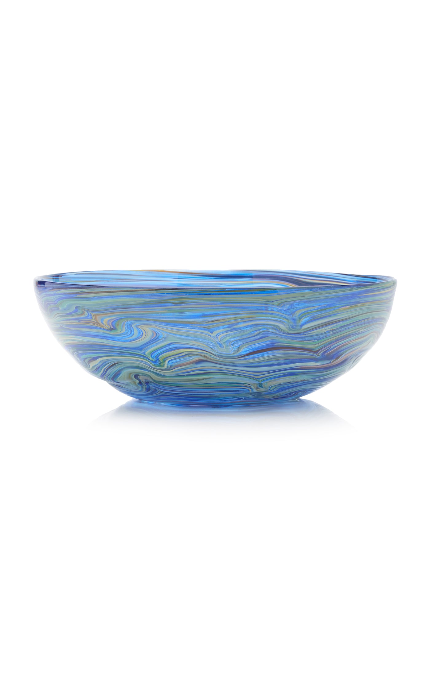 Calcedonio Glass Salad Bowl