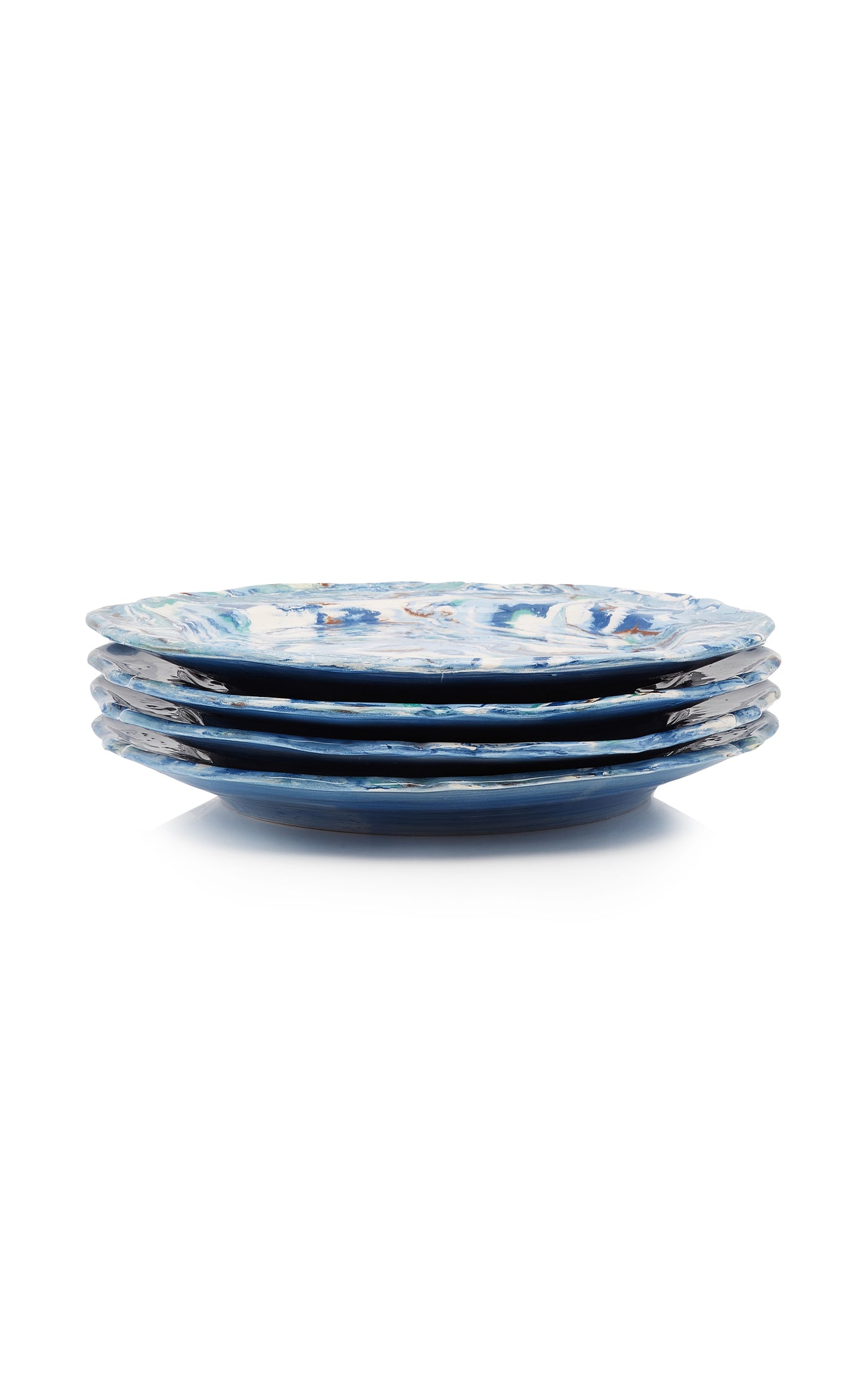 Set-of-Four Ceramic Dinner Plates