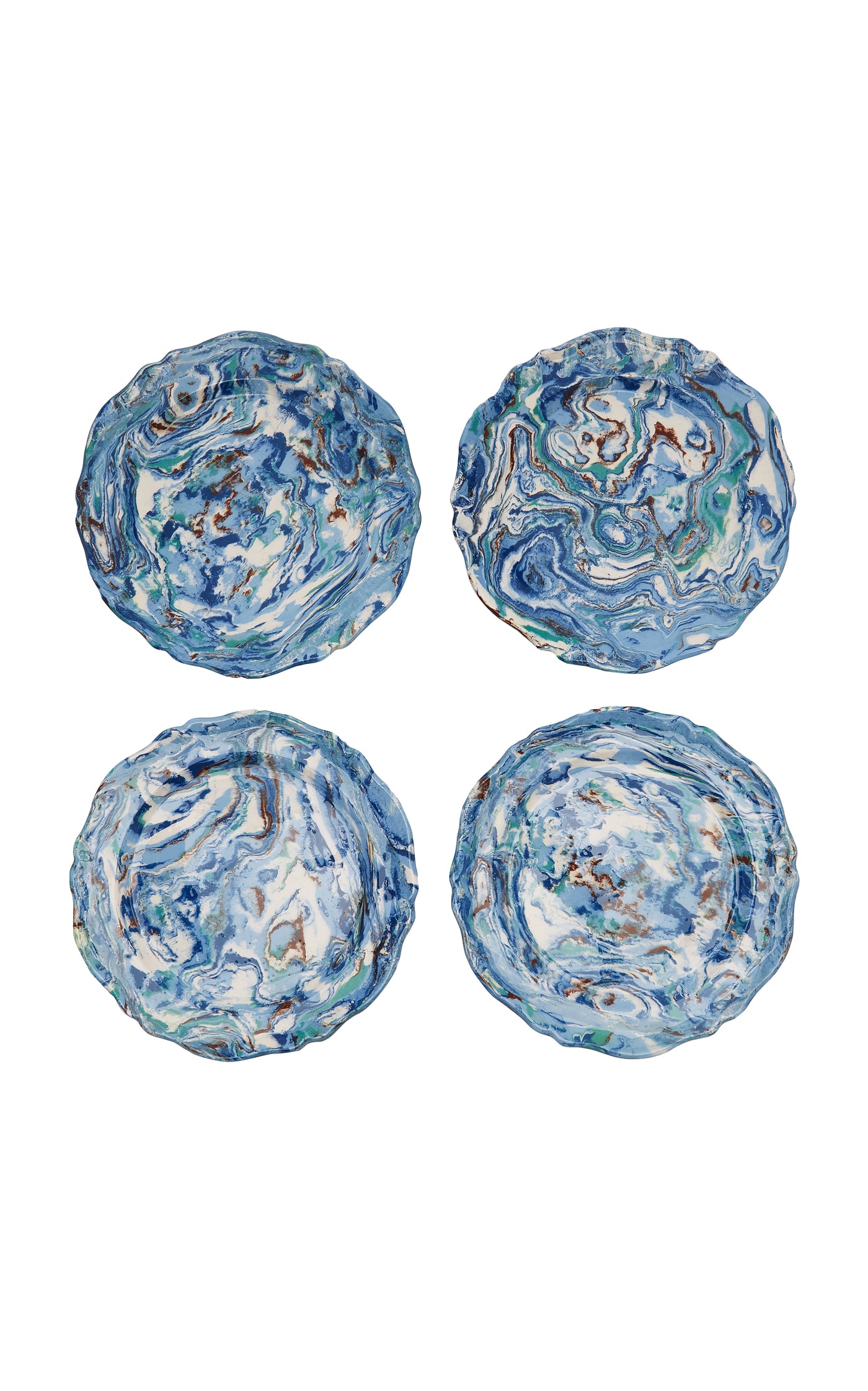 Set-of-Four Ceramic Dinner Plates