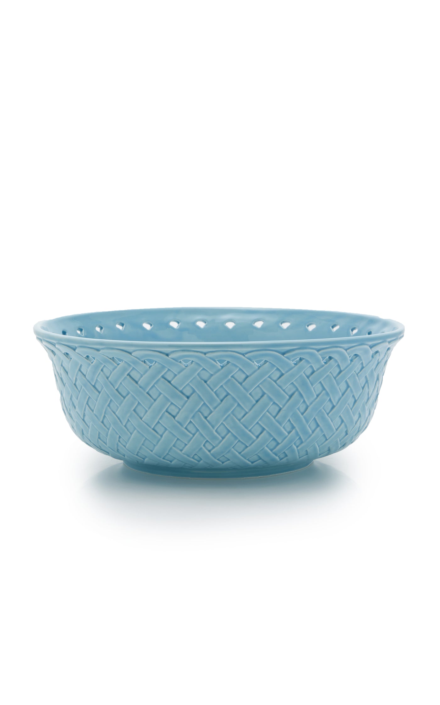 Large Openwork Creamware Salad Bowl