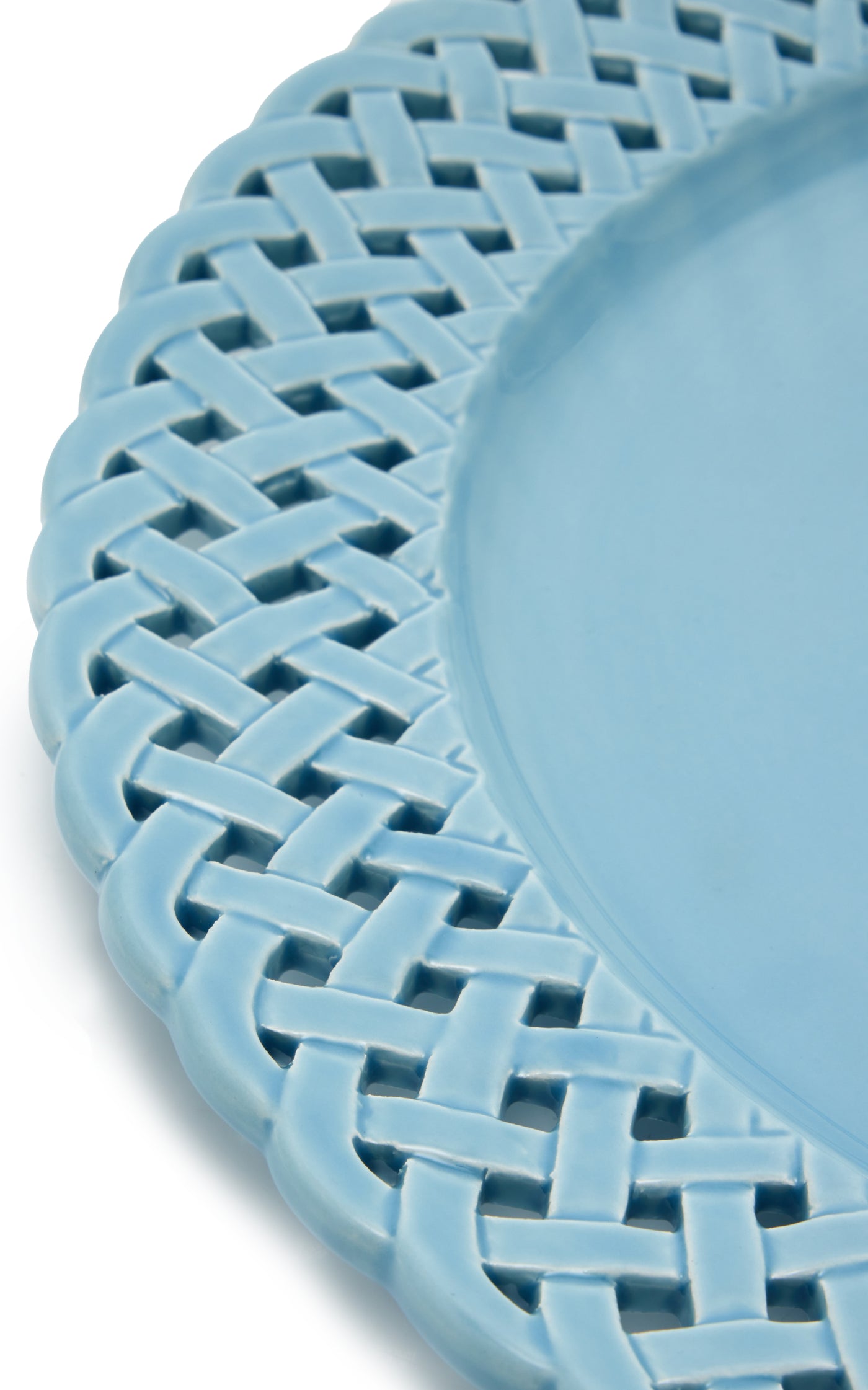 Openwork Creamware Charger Plate