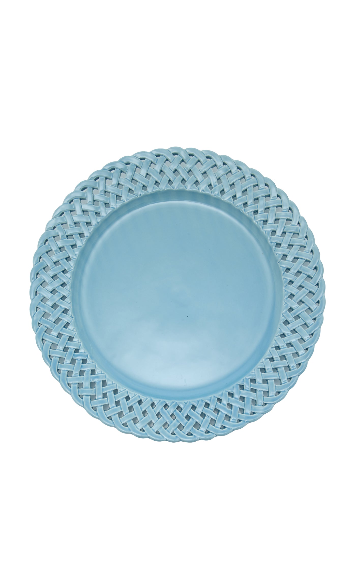 Openwork Creamware Charger Plate