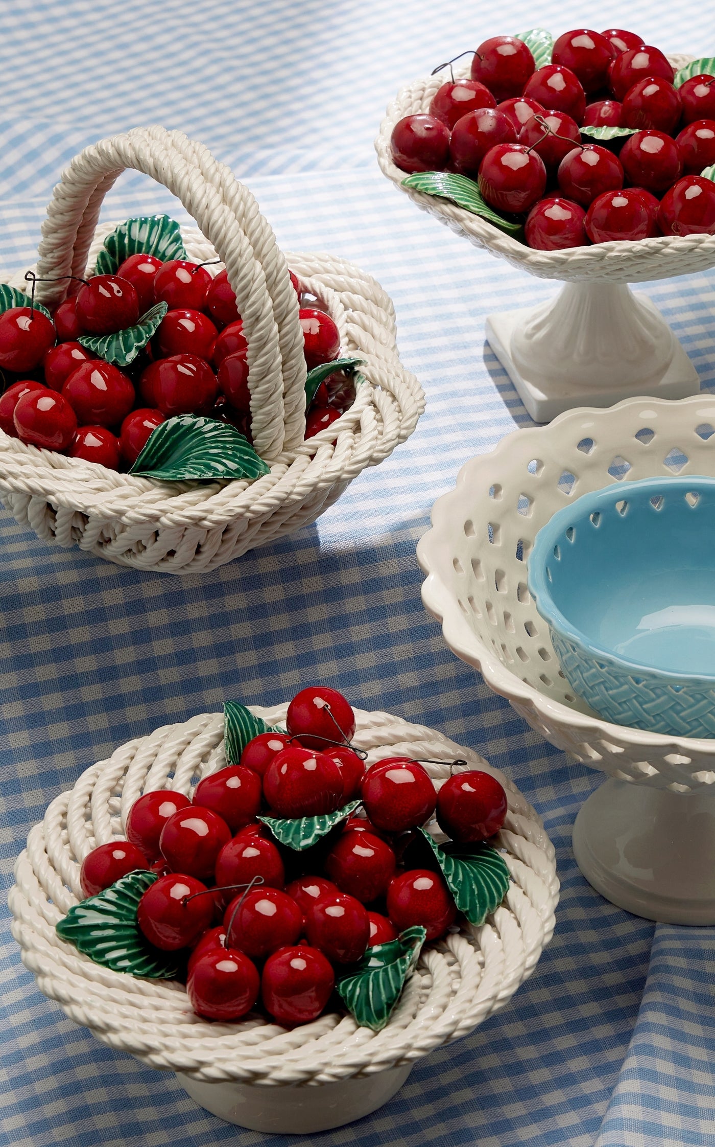 Openwork Creamware Consommé Bowl
