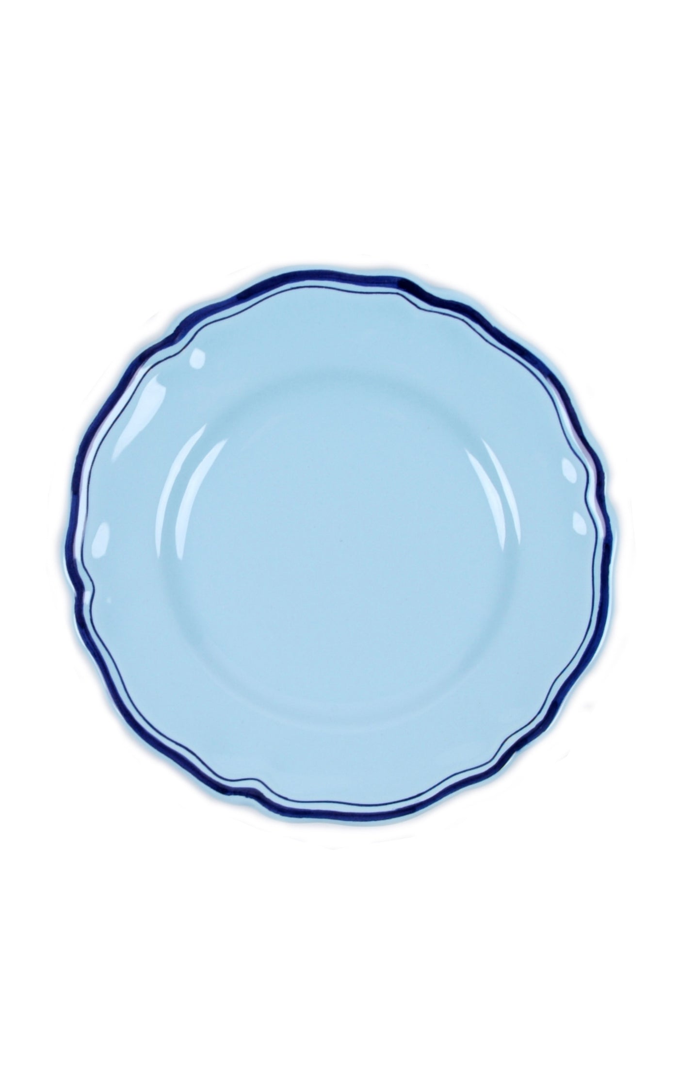 Moda Domus, Set-Of-Four Hand-Painted Ceramic Salad Plates