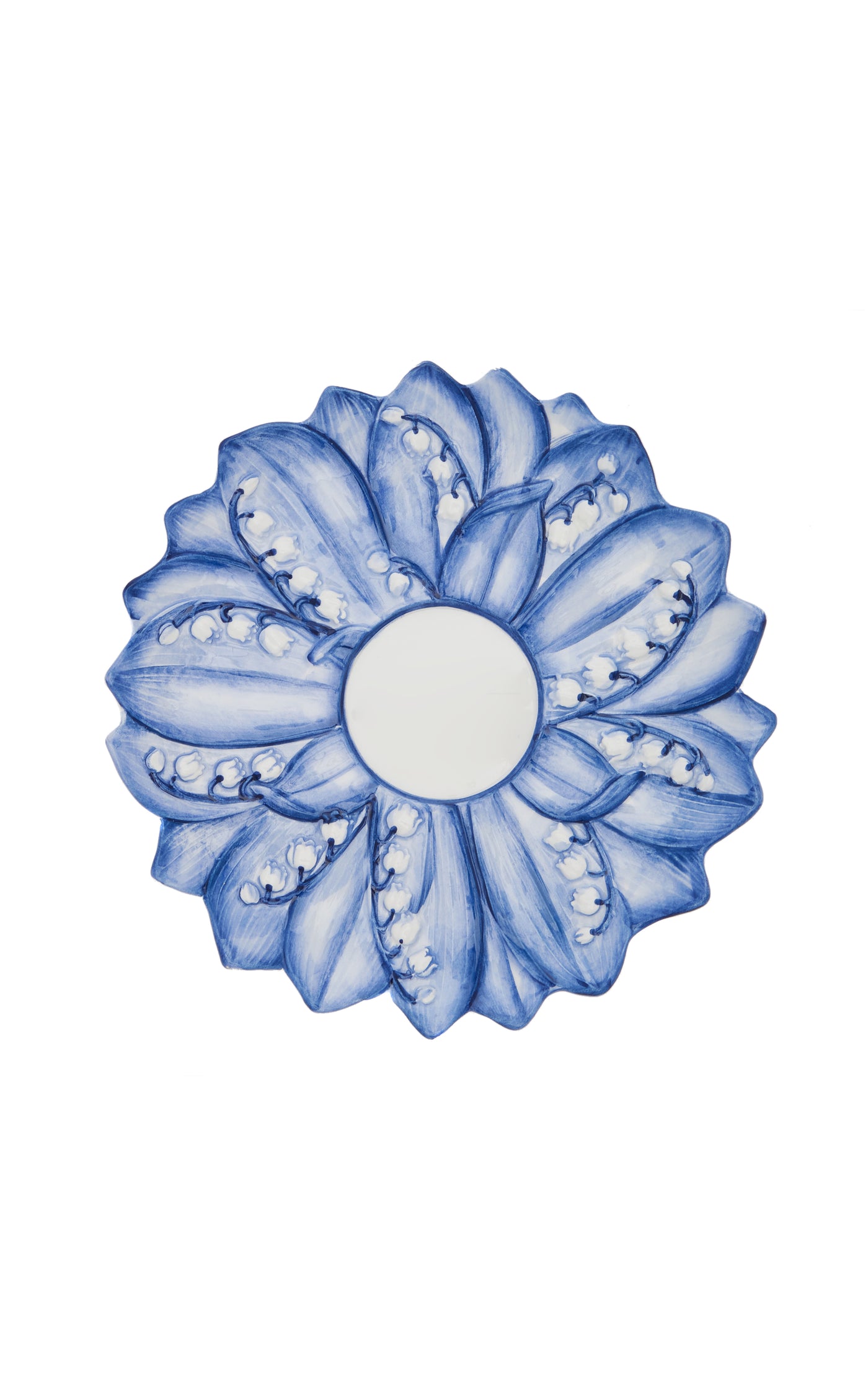 Set-of-Six Lily Of The Valley Ceramic Breakfast Cup and Saucer